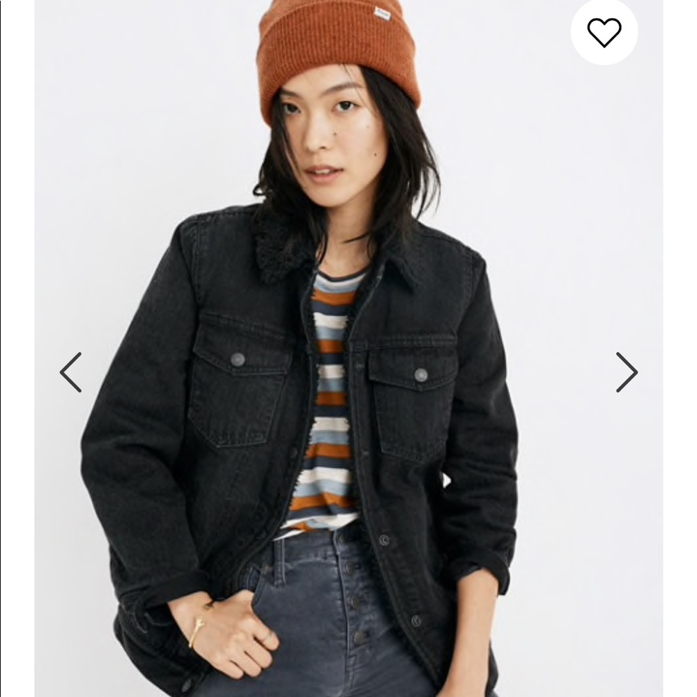 MADEWELL Oversized Sherpa Jean Jacket